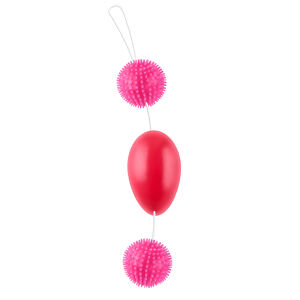 Стимулюючий ланцюжок потрійні кульки гейші з обтяжувачем - 72011727