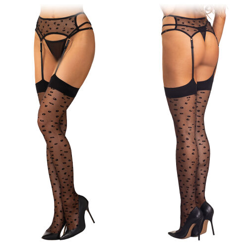 Obsessive Isinne панчохи з вбудованим поясом S/M/L - 71700838