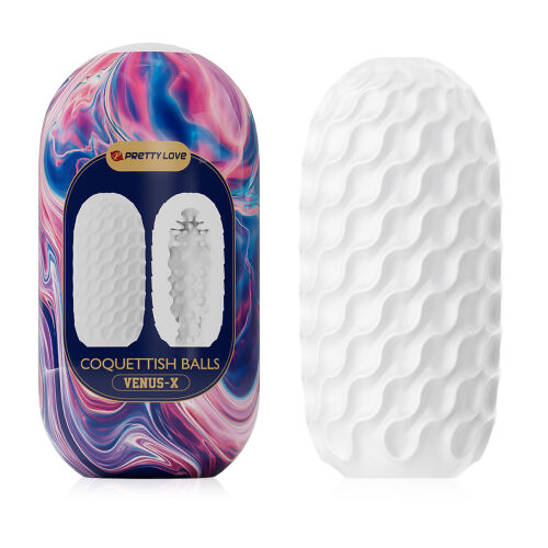 Еластичний мастурбатор для чоловіків з горбками 13 см - 73200690