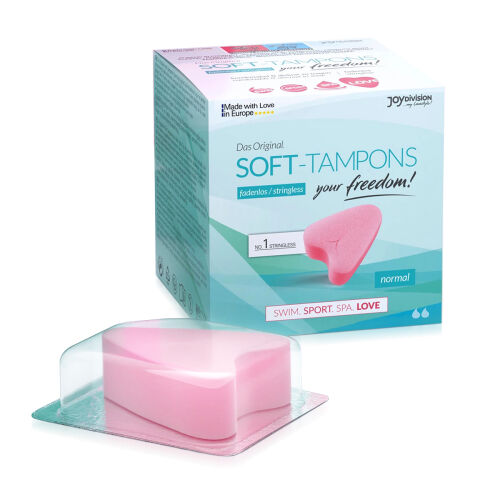 Губчасті тампони для використання під час сексу SOFT TAMPONS 3 шт - 72014322