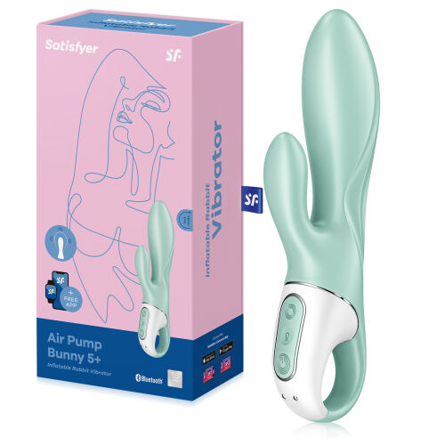 Satisfyer Air Pump Bunny надувний вібратор з виступом для клітора - 77029607