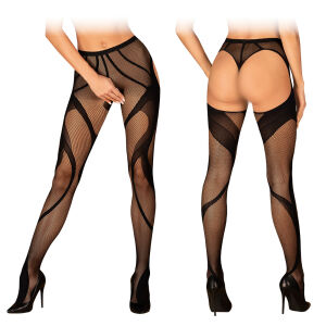 Обсесивні панчохи в сіточку з відкритими сідницями - 76873083