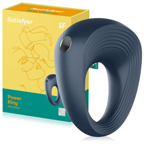 Satisfyer power ring - вібраційне ерекційне кільце для пар - 72832108