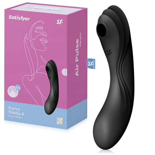 Satisfyer Curvy Trinity вібратор для жінок з повітряним стимулятором - 75637666