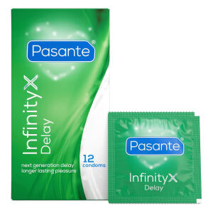Презервативи Pasante Infinity X Delay для відтермінування еякуляції, 12 шт. - 79986046