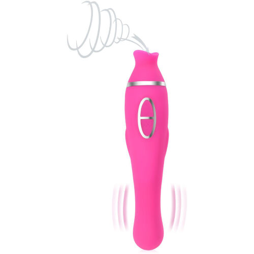 ДВУХСТОРОННИЙ МАСТУРБАТОР ДЛЯ ЖЕНЩИН ВИБРАТОР G-SPOT + ВСАСЫВАЮЩИЙ КЛИТОРАЛЬНЫЙ МАССАЖЕР - 79362021