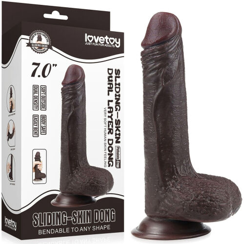 СУПЕР-РЕАЛИСТИЧНЫЙ ДИЛДО СО СКОЛЬЗЯЩЕЙ КОЖЕЙ И ДВИЖУЩИМСЯ ПЕНИСОМ НА ПРИСОСКЕ - 72499423