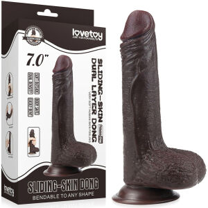 СУПЕР-РЕАЛИСТИЧНЫЙ ДИЛДО СО СКОЛЬЗЯЩЕЙ КОЖЕЙ И ДВИЖУЩИМСЯ ПЕНИСОМ НА ПРИСОСКЕ - 72499423