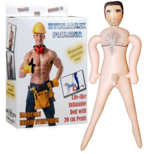 Надувна лялька кохання Гідравлік пеніс 20 см - 74303475