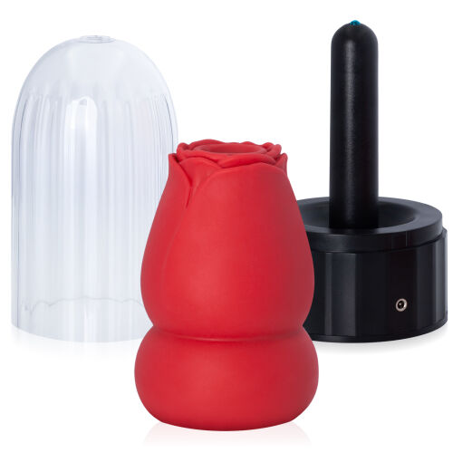 Підігріваний мастурбатор для чоловіків штучна піхва троянда - 75528707