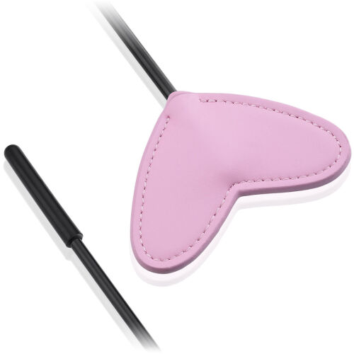 ХЛЫСТ С КОЖАНЫМ СЕРДЕЧКОМ ДЛЯ ЛЮБИТЕЛЕЙ SM И BDSM - 68463667 