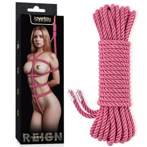 Rebellion рожева мотузка для зв'язування bondage BDSM 10 м - 70000503