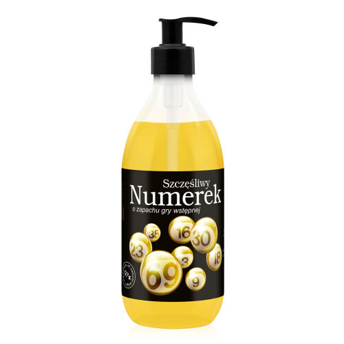 Веганський гель для душу для чоловіків ЩАСЛИВИЙ НОМЕР 500 мл - 77613186