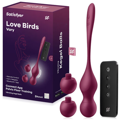 Satisfyer Love Birds Vary вібруючі кульки гейші з пультом - 71360793