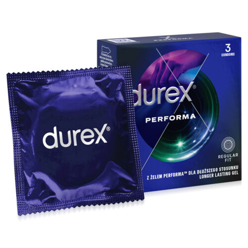 Durex Performa презервативи з бензокаїном довший секс 3 шт - 75074136