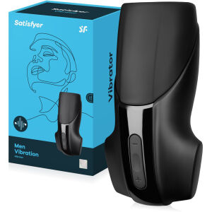 SATISFYER MEN VIBRATION-ЭЛЕГАНТНЫЙ МУЖСКОЙ МАСТУРБАТОР, ИМИТИРУЮЩИЙ ОРАЛЬНЫЙ СЕКС-76605537