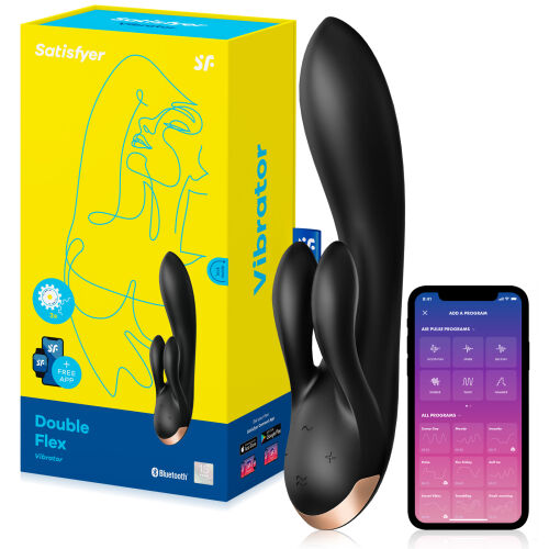 Вібратор Satisfyer Double Flex потрійний для жінок - 77353438