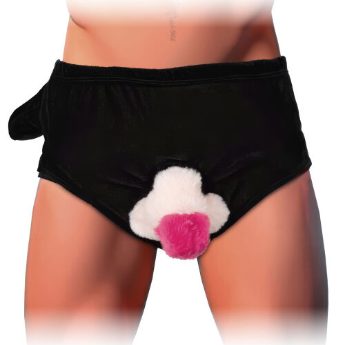 Труси з плюшевим надувним пенісом кумедний подарунок - 78361430