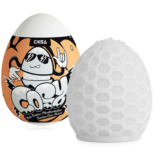 Біле гелеве яйце мастурбатор з лубрикантом для чоловіків - 70203921