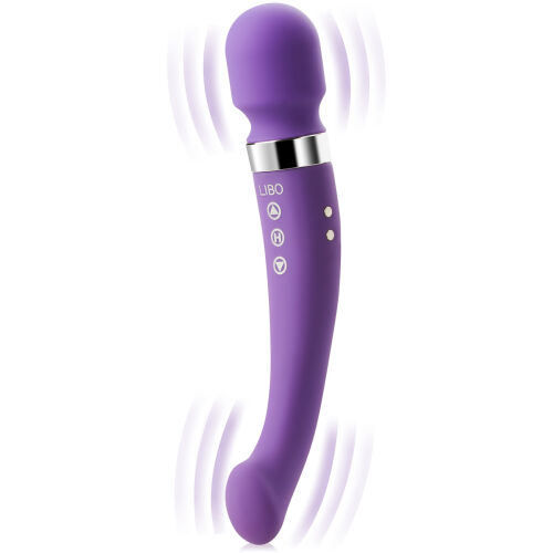 СИЛИКОНОВЫЙ МАССАЖЕР С ПЕНЕТРАТОРОМ ВЛАГАЛИЩА В ОДНОМ -DGE LF011