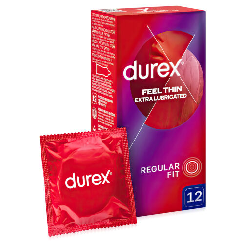 Durex Feel Thin Extra Lubricated тонкі презервативи - 74515930