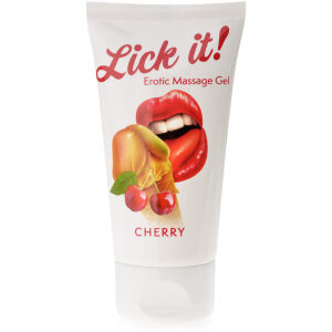 LICK IT CHERRY 50 МЛ АРОМАТИЗИРОВАННЫЙ ГЕЛЬ ДЛЯ МАССАЖА ВСЕГО ТЕЛА CHERRY - 78090928