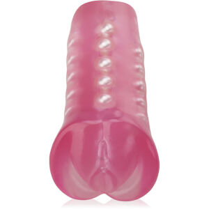 Гелева штучна вагіна тунель насолоди з масажними кульками всередині - 50858062