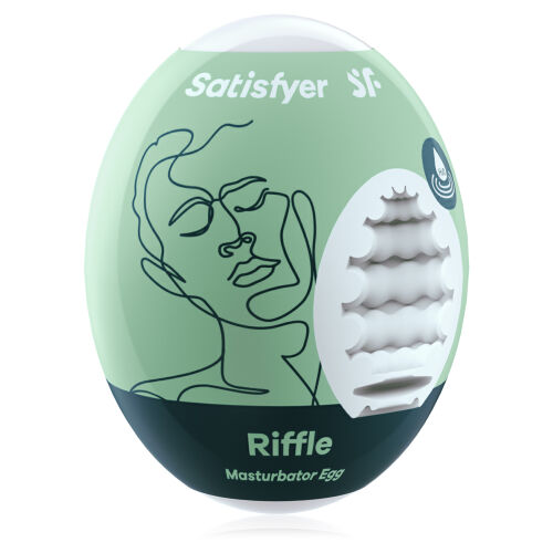 Satisfyer Riffle Egg желейне яйце мастурбатор для чоловіків - 77110207