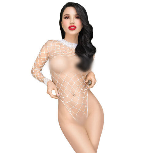 Penthouse Scandalous - сітчасте спокусливе боді біле - 74992141