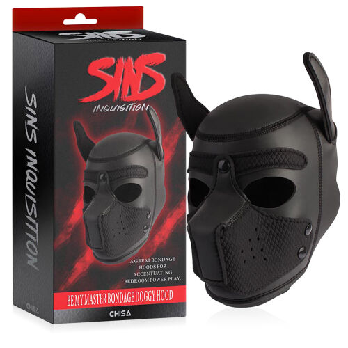 Шкіряна маска собаки для сесій BDSM і відтворення сцен - 71167820