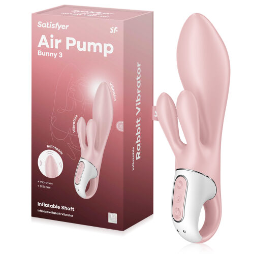 Satisfyer Air Pump Bunny 3 надувний вібратор з виступами для клітора - 76920535