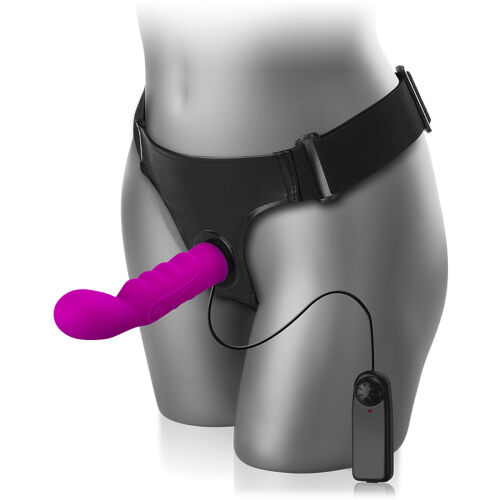 СИЛИКОНОВЫЙ СТРАПОН С ВИБРАЦИЯМИ - LBB 022041